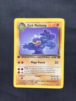 Pokemon Cards: Team Rocket 1st Edition Rare: Dark Machamp 27/82 - Image 1