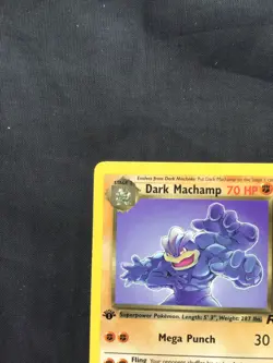 Pokemon Cards: Team Rocket 1st Edition Rare: Dark Machamp 27/82 - Image 2