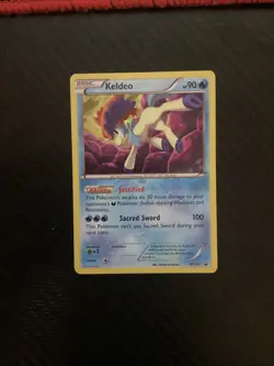 Keldeo XY191 Cosmos Holo XY Black Star Promo Pokemon Card LP - Image 1