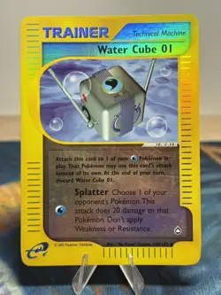 Water Cube 01 140/147 Aquapolis E Reader Series Reverse Holo Pokemon Card - Image 1