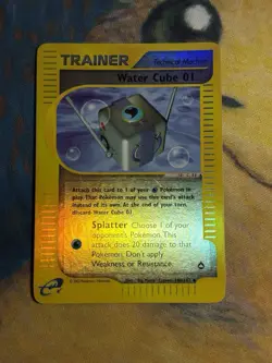 Water Cube 01 140/147 Aquapolis E Reader Series Reverse Holo Pokemon Card - Image 2