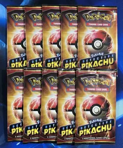 Pokemon TCG Detective Pikachu 2 Card Booster Pack Sealed Lot X20 Promo Nm M C&D - Image 1