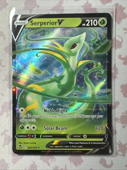 Serperior V - 007/195 - Pokemon Silver Tempest Sword & Shield Ultra Rare Card NM - Image 1