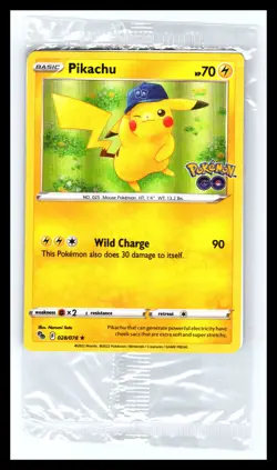 💥 2022 Pokemon GO Pikachu Holo Promo Card 028/078 New Sealed - Image 1
