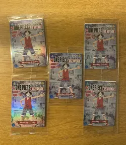 (15) One Piece Monkey D. Luffy US Voyage College Basketball Promo Card SEALED - Image 2