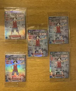 (15) One Piece Monkey D. Luffy US Voyage College Basketball Promo Card SEALED - Image 3