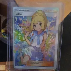 Pokemon Lillie Full Art Holo Ultra Rare Trainer Card 151/156 SM Ultra Prism - Image 1