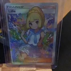 Pokemon Lillie Full Art Holo Ultra Rare Trainer Card 151/156 SM Ultra Prism - Image 3