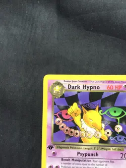 Pokemon Cards: Team Rocket 1st Edition Rare: Dark Hypno 26/82 - Image 2