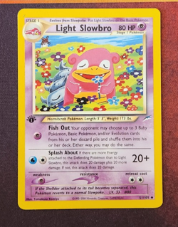 Pokemon Card - Light Slowbro Neo Destiny 51/105 Uncommon 1st Edition - Image 1