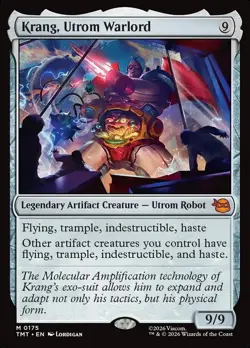 Krang, Utrom Warlord - MTG TMT Teenage Mutant Ninja Turtles - NM/MINT - Image 1