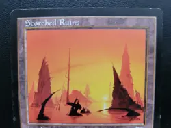 Scorched Ruins – Weatherlight MTG 1997 Vintage Land Magic the Gathering LP - Image 3