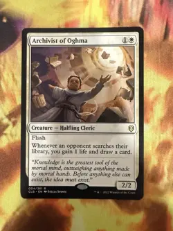 1x Archivist of Oghma, Commander Legends Baldur's Gate, Magic MTG NM - Image 1