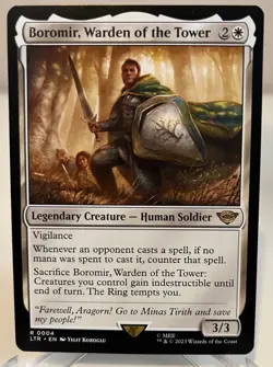 MTG Boromir, Warden of the Tower Universes Beyond: the Lord of the Rings: Tales - Image 1