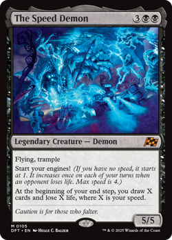x1 The Speed Demon DFT Aetherdrift MTG 105 MYTHIC M/NM 1x - Image 1