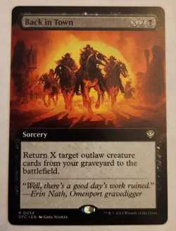 Back in Town (Extended Art) Commander: Outlaws of Thunder Junction Regular Rare - Image 1