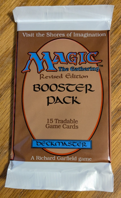 MTG - Revised Booster Pack - Magic the Gathering, Factory Sealed 1994 - Image 1