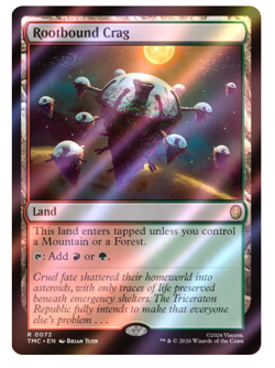 Rootbound Crag - Surge Foil Teenage Mutant Ninja Turtles MTG - Image 1