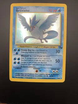 Pokemon TCG Articuno Fossil Holo Unlimited Rare Card 2/62 MP - Image 4