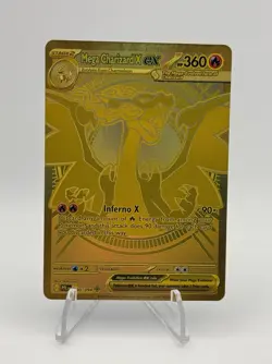 Mega Charizard X ex Gold Hyper Rare 130/094 Pokemon Phantasmal Flames - NM - Image 2