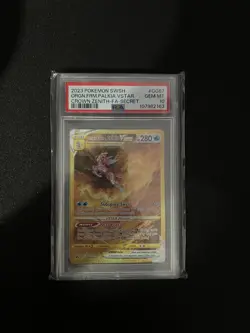 Pokemon TCG: Palkia VSTAR GG67/GG70 Crown Zenith Gold PSA 10 GEM MT - Image 1