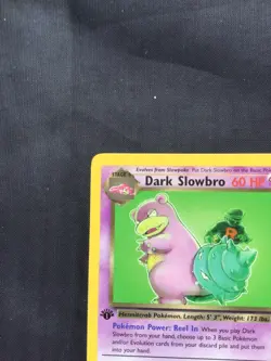 Pokemon Cards: Team Rocket 1st Edition Rare: Dark Slowbro 29/82 - Image 2