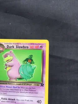 Pokemon Cards: Team Rocket 1st Edition Rare: Dark Slowbro 29/82 - Image 3