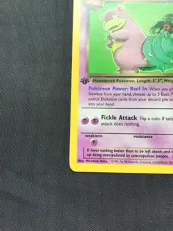 Pokemon Cards: Team Rocket 1st Edition Rare: Dark Slowbro 29/82 - Image 5