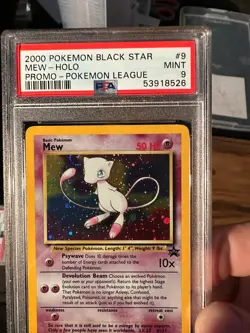 Pokemon Black Star Mew League Promo PSA 9 PSA # 53918526 SWIRL - Image 4