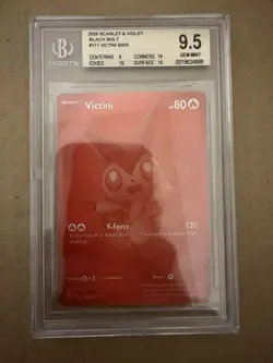 2025 Pokemon Black Bolt Victini 171 BGS 9.5 Gem Mint - Image 1