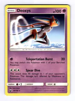 Deoxys (69) SM - Celestial Storm #69 (2018) Rare NM Pokemon - Image 1