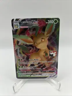 008/203 Leafeon VMAX Prize Pack Series Stamped Play Pokemon TCG Evolving Skies - Image 1