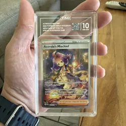 Pokemon Mega Evolution ACEROLA'S MISCHIEF SIR "TAG 10" GEM MINT - Image 3
