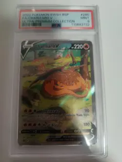 Pokemon SWSH260 2022 FA/Charizard V Ultra-Premium Collection PSA 9 - Image 1