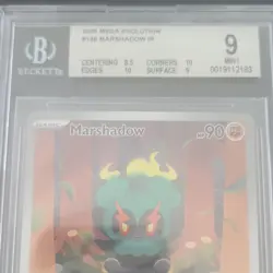 Pokemon Marshadow IR Me01 Mega Evolution Holo 146/132 Beckett 9 - Image 3