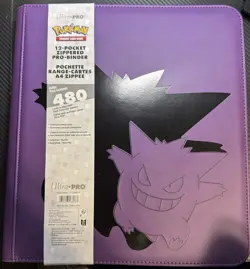 Ultra Pro Zippered PRO Binder 12 Pocket Pokemon Elite Series Gengar - Image 1