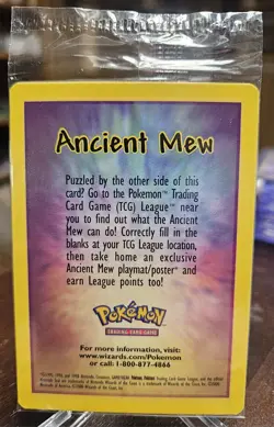 Pokemon TCG Ancient Mew Sealed 2000 Movie Promo Holo Rare - Image 1