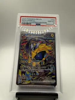 2025 Pokemon Prismatic Evolutions Iron Hands EX #154 SIR PSA 10Gem Mint🔥🔥 - Image 1