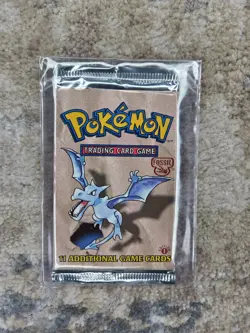 Pokemon 1st Edition Fossil Booster Pack - Aerodactyl - Image 3