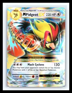 💥 M Pidgeot EX 65/108 - XY Evolutions Ultra Rare Holo Pokemon TCG 2016 - Image 1