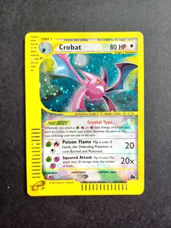 Pokemon ENG Crystal Crobat + Crystal Kabutops Regular Holo Skyridge 147/144 150 - Image 1