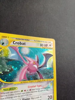 Pokemon ENG Crystal Crobat + Crystal Kabutops Regular Holo Skyridge 147/144 150 - Image 5