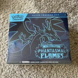 Pokemon TCG Mega Evolution Phantasmal Flames Elite Trainer Box Charizard Gengar - Image 1