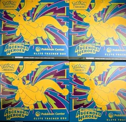 Pokemon TCG Ascended Heroes Pokemon Center Elite Trainer Box 4x Lot - Image 1