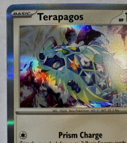 Terapagos 161/191 Surging Sparks Horizons Stamped Promo Holo Pokemon TCG 2024 NM - Image 2