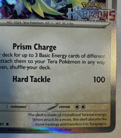Terapagos 161/191 Surging Sparks Horizons Stamped Promo Holo Pokemon TCG 2024 NM - Image 4