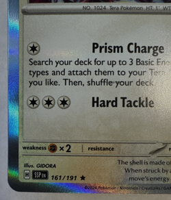 Terapagos 161/191 Surging Sparks Horizons Stamped Promo Holo Pokemon TCG 2024 NM - Image 5
