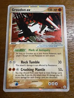 Pokemon Groudon Ex 93/101 Hidden Legends Holo Foil Lightly Played - Image 1