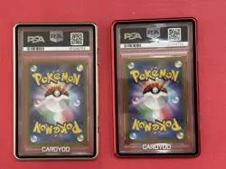 Pokemon #223 & 224 Eevee Terastal Festival PSA 10 Set Sequential with protectors - Image 2