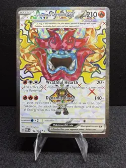 Pokemon Hearthflame Mask Ogerpon ex 192/167 SV06 Ultra Rare Basic 210 HP Holo - Image 1